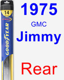 Rear Wiper Blade for 1975 GMC Jimmy - Hybrid