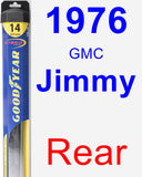 Rear Wiper Blade for 1976 GMC Jimmy - Hybrid