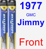 Front Wiper Blade Pack for 1977 GMC Jimmy - Hybrid