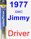 Driver Wiper Blade for 1977 GMC Jimmy - Hybrid