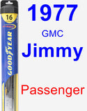 Passenger Wiper Blade for 1977 GMC Jimmy - Hybrid