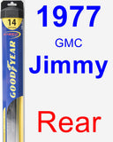 Rear Wiper Blade for 1977 GMC Jimmy - Hybrid