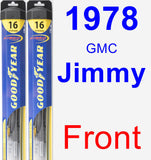 Front Wiper Blade Pack for 1978 GMC Jimmy - Hybrid