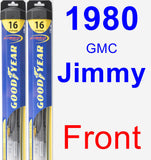 Front Wiper Blade Pack for 1980 GMC Jimmy - Hybrid