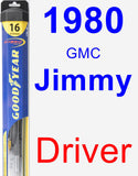Driver Wiper Blade for 1980 GMC Jimmy - Hybrid
