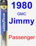 Passenger Wiper Blade for 1980 GMC Jimmy - Hybrid