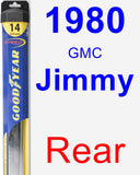 Rear Wiper Blade for 1980 GMC Jimmy - Hybrid