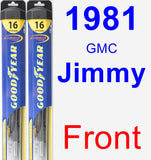 Front Wiper Blade Pack for 1981 GMC Jimmy - Hybrid