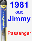 Passenger Wiper Blade for 1981 GMC Jimmy - Hybrid