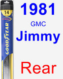 Rear Wiper Blade for 1981 GMC Jimmy - Hybrid