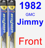 Front Wiper Blade Pack for 1982 GMC Jimmy - Hybrid