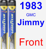 Front Wiper Blade Pack for 1983 GMC Jimmy - Hybrid