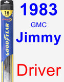 Driver Wiper Blade for 1983 GMC Jimmy - Hybrid