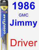 Driver Wiper Blade for 1986 GMC Jimmy - Hybrid