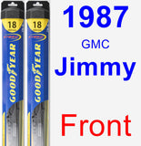 Front Wiper Blade Pack for 1987 GMC Jimmy - Hybrid