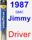 Driver Wiper Blade for 1987 GMC Jimmy - Hybrid