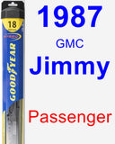 Passenger Wiper Blade for 1987 GMC Jimmy - Hybrid