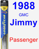 Passenger Wiper Blade for 1988 GMC Jimmy - Hybrid