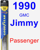 Passenger Wiper Blade for 1990 GMC Jimmy - Hybrid