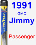 Passenger Wiper Blade for 1991 GMC Jimmy - Hybrid