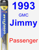 Passenger Wiper Blade for 1993 GMC Jimmy - Hybrid