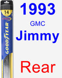 Rear Wiper Blade for 1993 GMC Jimmy - Hybrid
