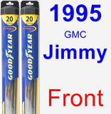 Front Wiper Blade Pack for 1995 GMC Jimmy - Hybrid