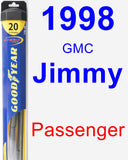 Passenger Wiper Blade for 1998 GMC Jimmy - Hybrid