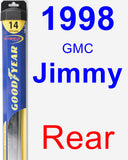 Rear Wiper Blade for 1998 GMC Jimmy - Hybrid