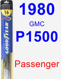 Passenger Wiper Blade for 1980 GMC P1500 - Hybrid