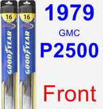 Front Wiper Blade Pack for 1979 GMC P2500 - Hybrid