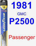 Passenger Wiper Blade for 1981 GMC P2500 - Hybrid