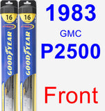 Front Wiper Blade Pack for 1983 GMC P2500 - Hybrid