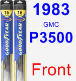 Front Wiper Blade Pack for 1983 GMC P3500 - Hybrid