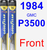 Front Wiper Blade Pack for 1984 GMC P3500 - Hybrid