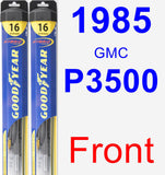 Front Wiper Blade Pack for 1985 GMC P3500 - Hybrid