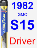 Driver Wiper Blade for 1982 GMC S15 - Hybrid