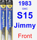 Front Wiper Blade Pack for 1983 GMC S15 Jimmy - Hybrid