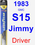 Driver Wiper Blade for 1983 GMC S15 Jimmy - Hybrid