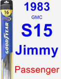 Passenger Wiper Blade for 1983 GMC S15 Jimmy - Hybrid
