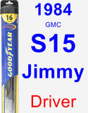 Driver Wiper Blade for 1984 GMC S15 Jimmy - Hybrid