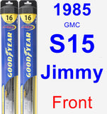 Front Wiper Blade Pack for 1985 GMC S15 Jimmy - Hybrid
