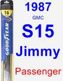 Passenger Wiper Blade for 1987 GMC S15 Jimmy - Hybrid