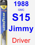 Driver Wiper Blade for 1988 GMC S15 Jimmy - Hybrid