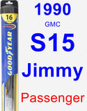 Passenger Wiper Blade for 1990 GMC S15 Jimmy - Hybrid