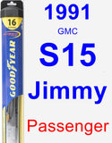 Passenger Wiper Blade for 1991 GMC S15 Jimmy - Hybrid