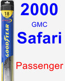 Passenger Wiper Blade for 2000 GMC Safari - Hybrid