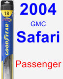 Passenger Wiper Blade for 2004 GMC Safari - Hybrid
