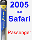 Passenger Wiper Blade for 2005 GMC Safari - Hybrid