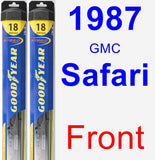 Front Wiper Blade Pack for 1987 GMC Safari - Hybrid